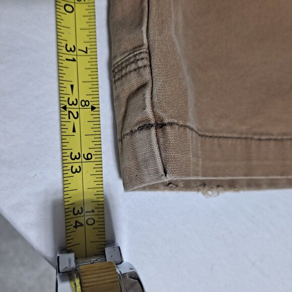 Cabela's Cargo Pants Men 38 x 34 Double Knee Workwear Biege Straight Gorpcore - Picture 8 of 8